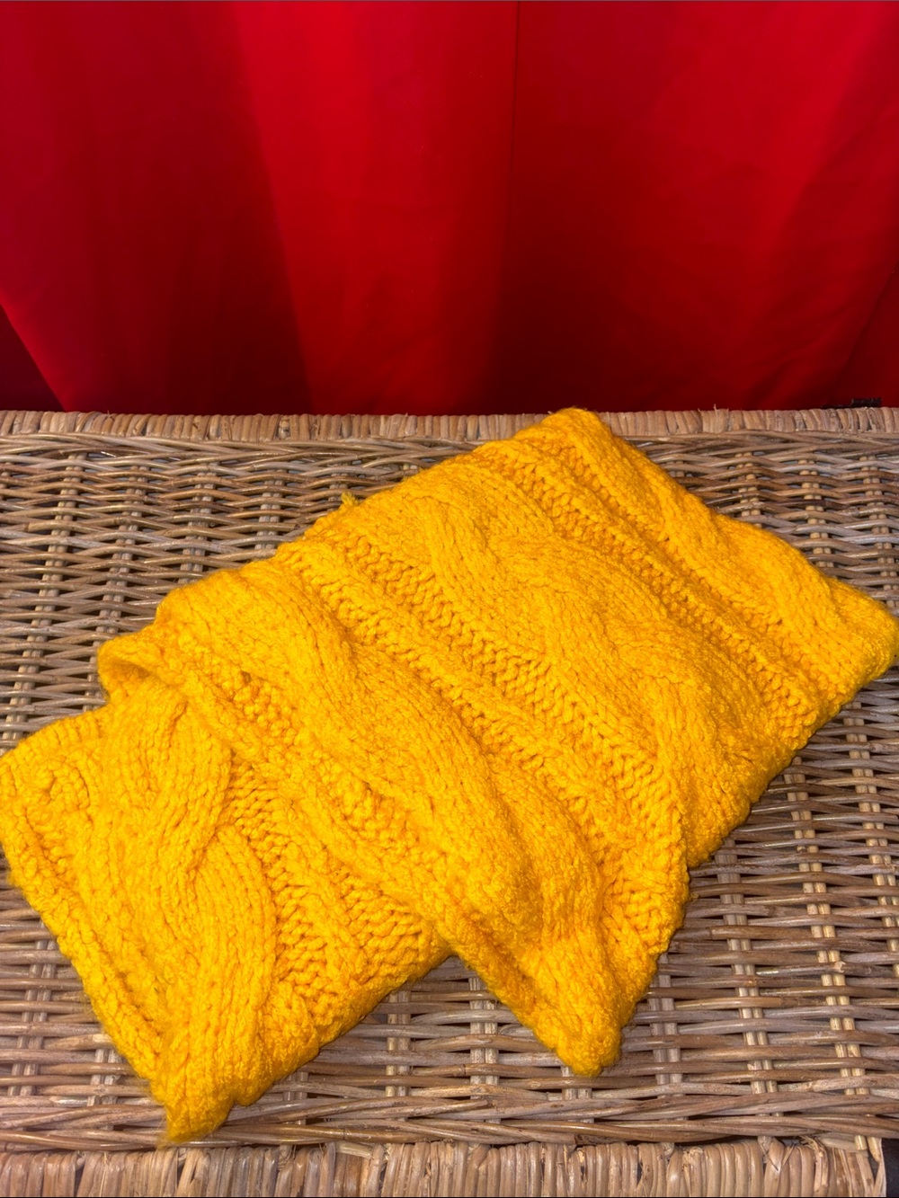 Cozy Cable Knit Women's Sweater - Mustard Yellow